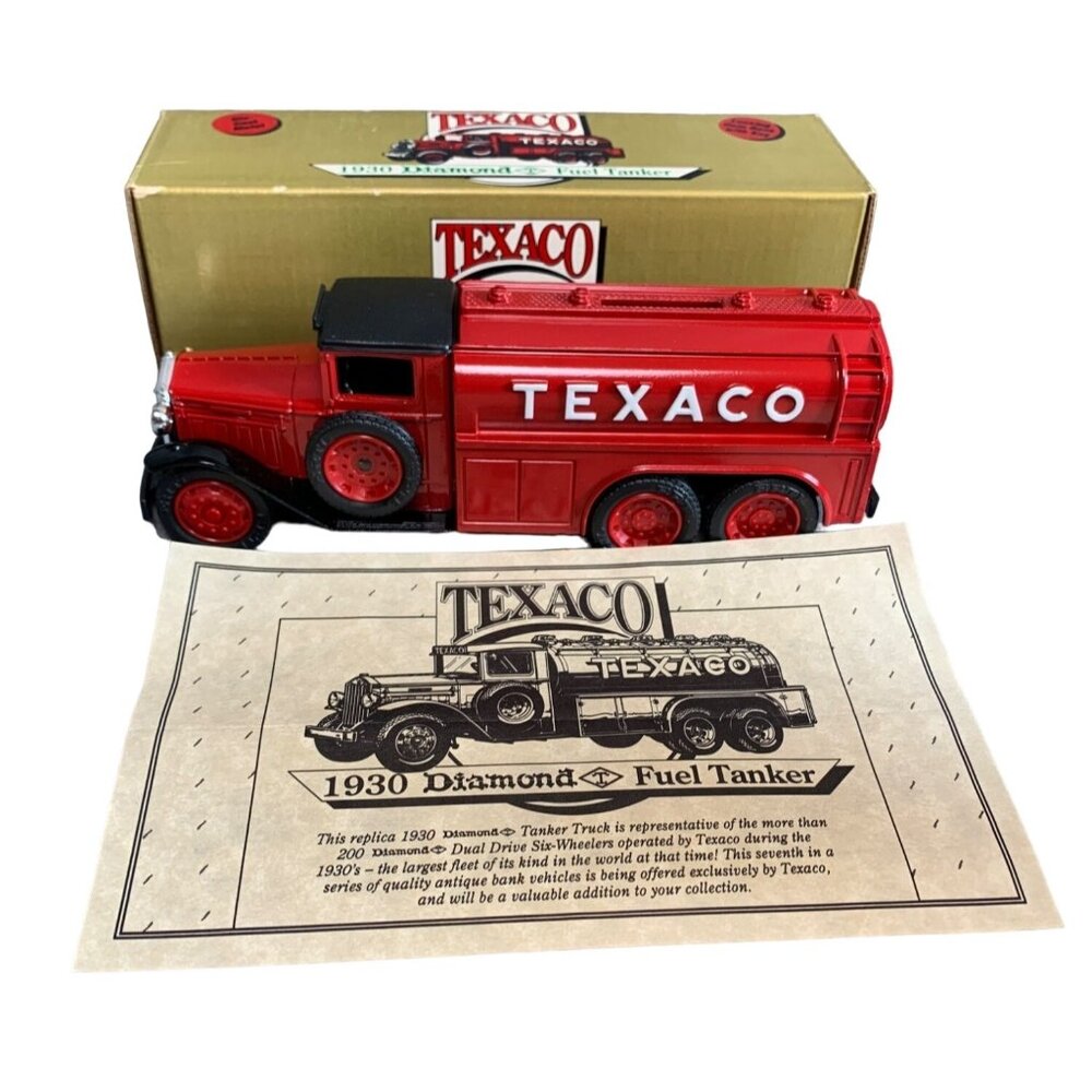 Texaco 1930 Diamond Fuel Tanker Bank Die-Cast Model Limited Edition